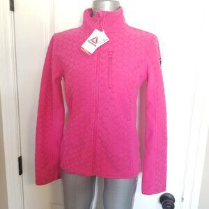 Reebok Heart Shape Pattern Fleece zip-up Coat with pockets